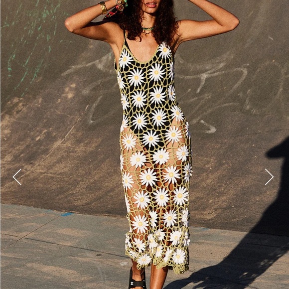 Chasing Unicorns Daisy Jane Crochet Dress - S - Picture 3 of 13